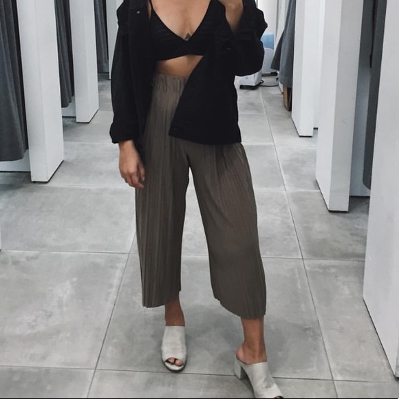 OAK + FORT Pants - Oak + Fort grey culottes size XS